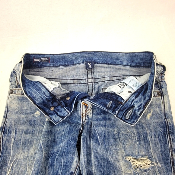 True Religion Mens Rocco Jeans Relaxed Skinny Distressed Size 29 - Picture 6 of 16